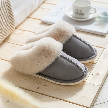 Suede Cotton Slippers
