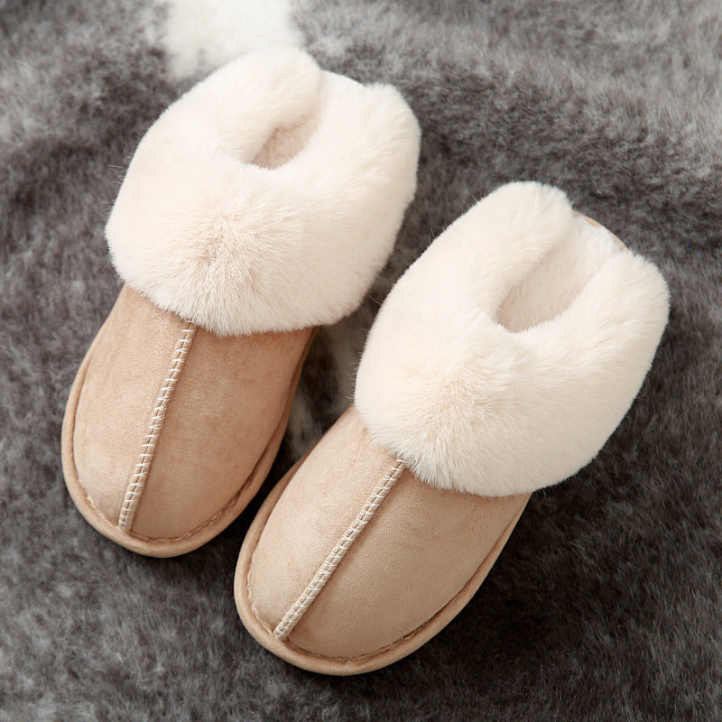 Suede Cotton Slippers