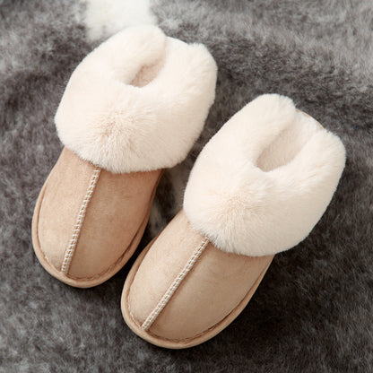 Suede Cotton Slippers
