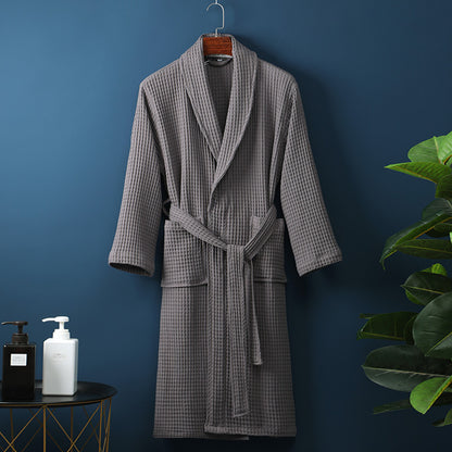 Waffle Cotton Bathrobe