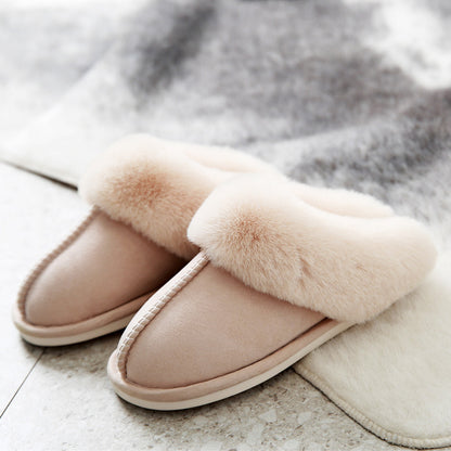 Suede Cotton Slippers