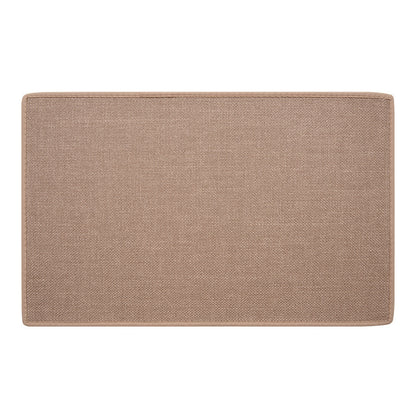 Alfombra de baño con textura de lino 