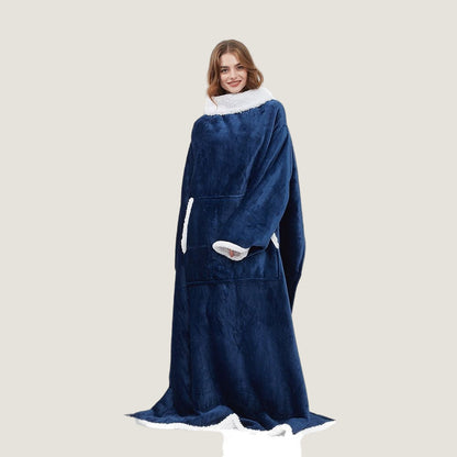 Couverture portable double couche 