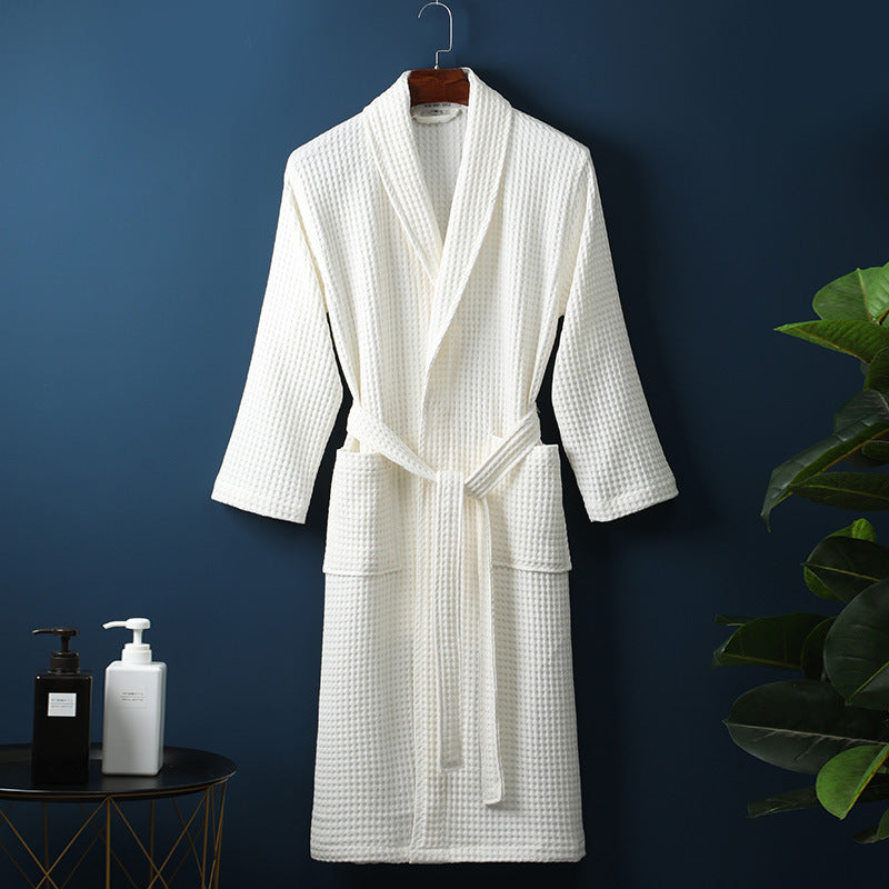 Waffle Cotton Bathrobe