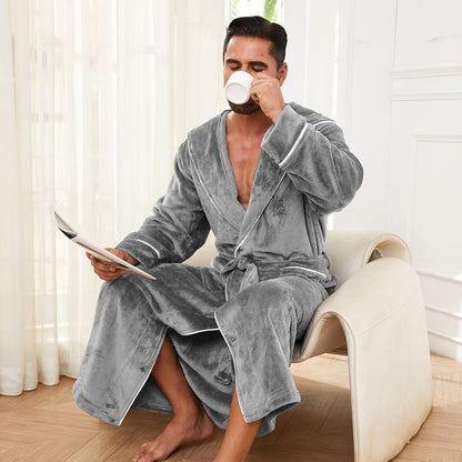 Men’s Flannel Lounge Robe